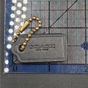 Coach Black Mini Tag